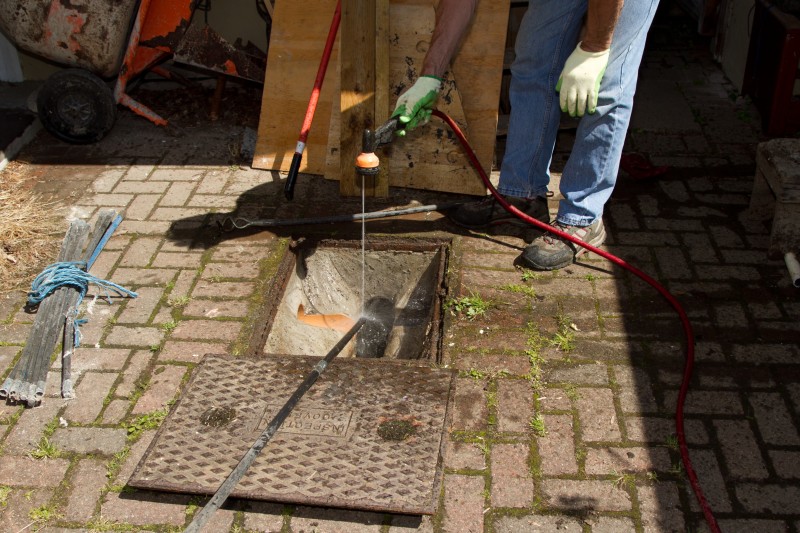 Drain work in progress in Holland Park